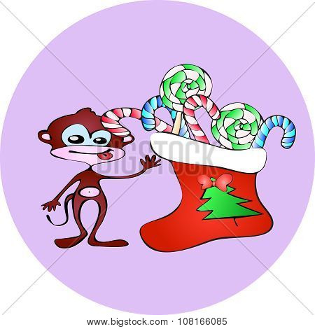 monkey and sweets