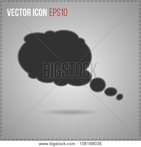 comic bubbles icon. vector illustration