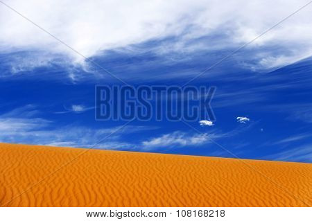 Sunrise light in Sahara Desert, Africa