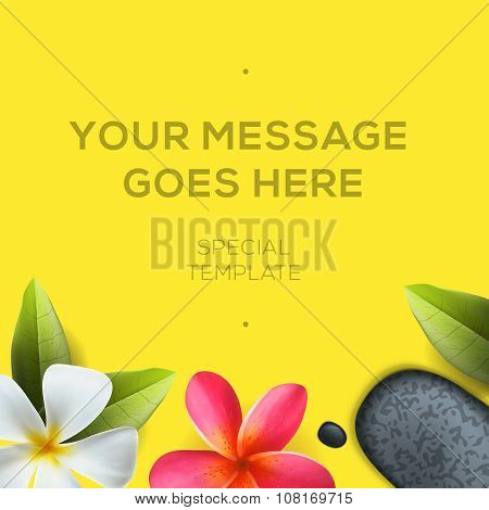 Health and beauty template, spa concept