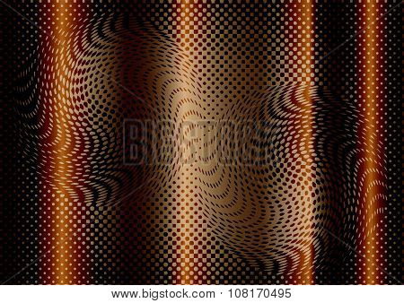 Optical Illusion Abstract On Brown Background