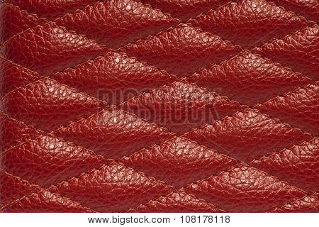 Abstract red cow leather for abstract background.