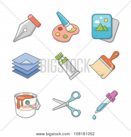 Art vector icons