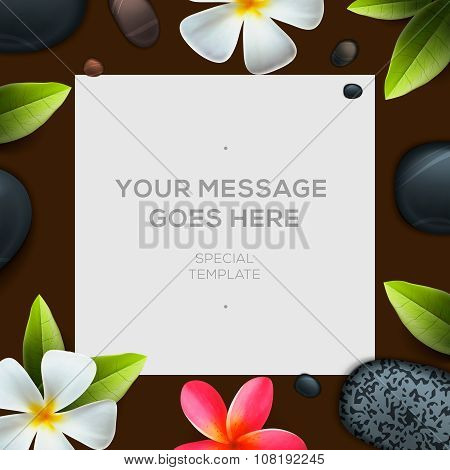 Health and beauty template, spa concept