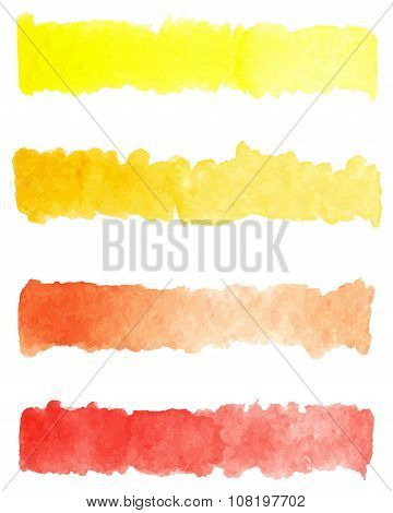 Watercolor colorful palette background