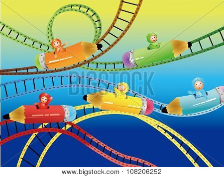 Riding roller coasters