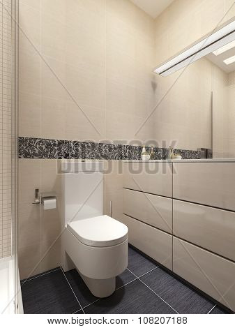 Guest Bathroom In A Modern Style