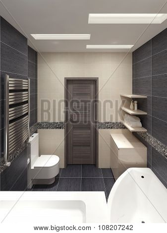 Master Bathroom In Modern Style