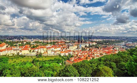 Area Lesser Town Of Prague(mala Strana), Near The Church Saint Vitus, Ventseslaus And Adalbert. Czec