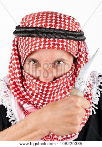 terrorist with knife