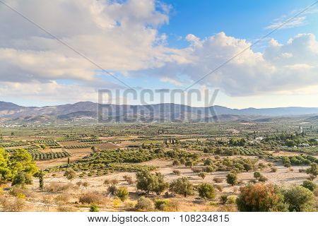 Plain And Mountains