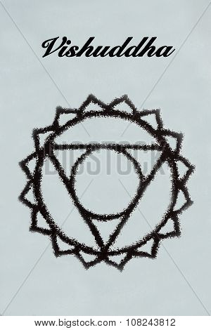 Vishuddha Chakra.isolated