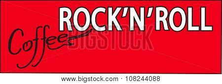 red coffee rock and roll logo