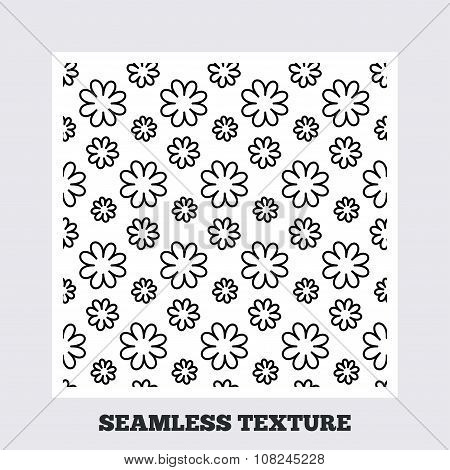 Flower stripped seamless pattern.