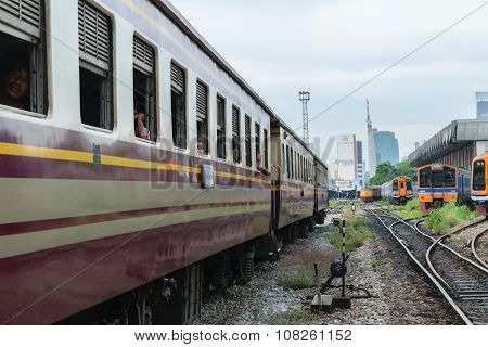 People On The Thai Train