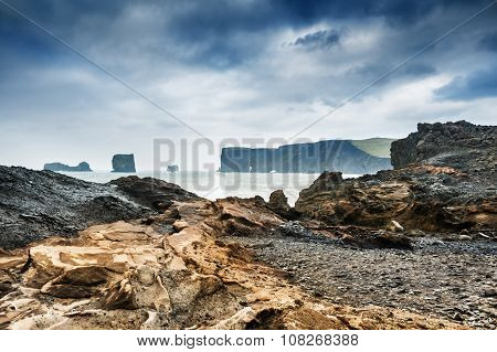 Storm On The Rocky Coast Of Atlantic Ocean