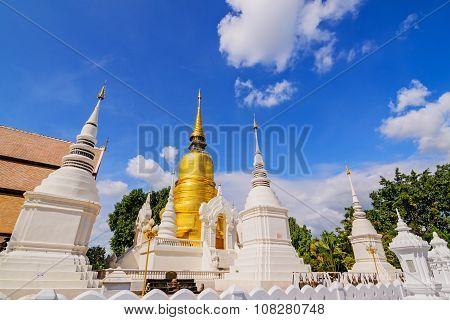 Wat Suan Dok (monastery) in Chiang Mai Thailand