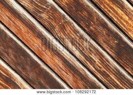 Surface Of Old Wooden Brown Planks