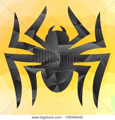 Spider Mosaic Silhouette