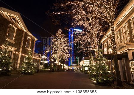 Christmas lights in Amusement Park Liseberg, Gothenbur, Sweden