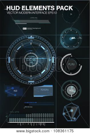 infographic elements. futuristic user interface HUD. Mobile application HUD interface design. Infographic elements for projects. Space galaxy futuristic user interface HUD UI UX science background