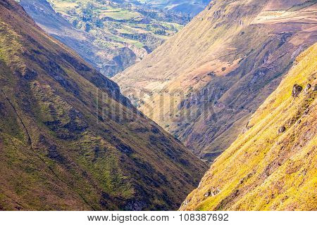 Nariz Del Diablo Through The Andes Mountains