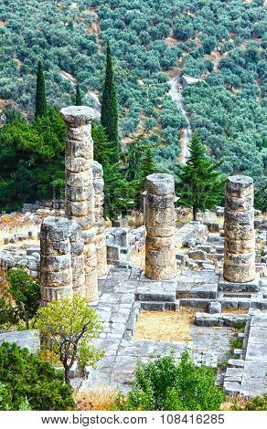Excavations Of The Ancient Delphi City (greece)