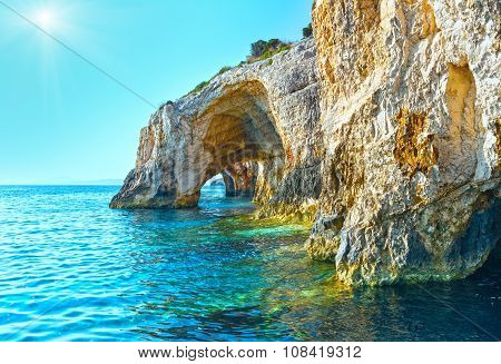 The Blue Caves In Zakynthos (greece)