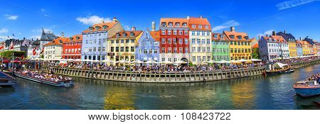 Nyhavn district is one of the most famous landmark in Copenhagen.