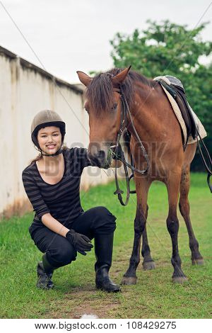 Girl and horse