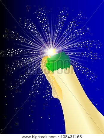 Firework Celbration Bottle