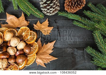 autumn cutlery dinner decoration