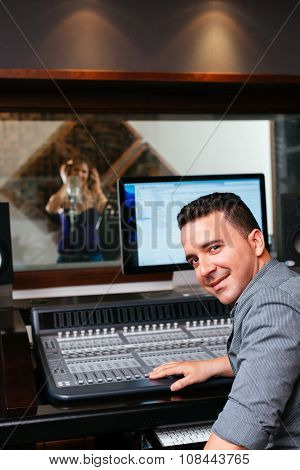 Recording a song
