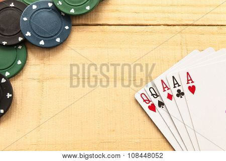 Game on wood