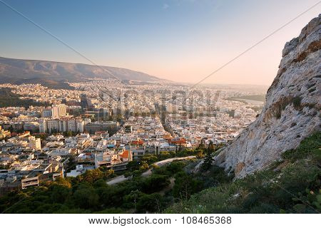 Athens from Lycabettus Hill.