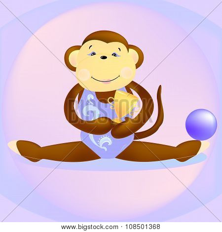 Monkey Rhythmic Gymnast