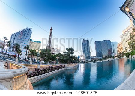 Eiffel Tower, Planet Hollywood from Bellagio