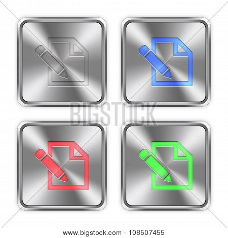 Color Edit Steel Buttons