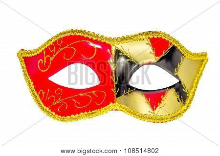 Venetian Carnival Mask   Patterned Asymmetrical Frontal Picture