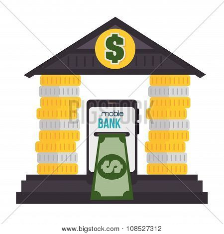 Bank, money and online payment