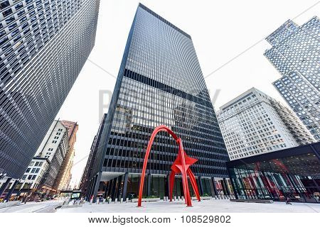 Flamingo Sculpture - Federal Plaza - Chicago