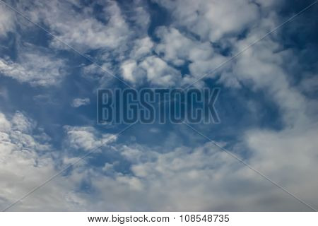 Nice Blue Sky With Scattered Cloud