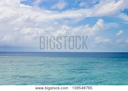 Endless Ocean With Cloudy Sky