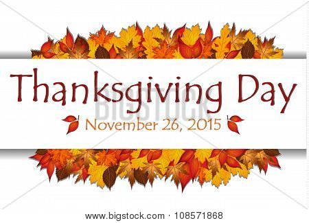 Thanksgiving Day with date