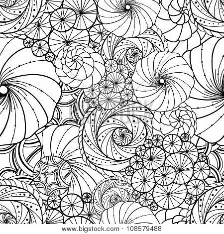 Abstract wavy seamless pattern