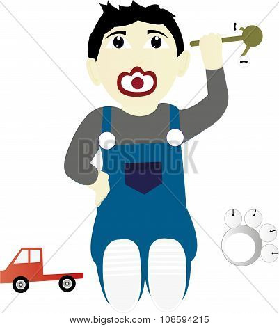 Baby With Toys
