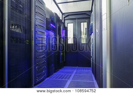 sealed room mainframes in big data center