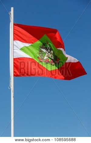 Flag of Santa Catarina state in Brazil