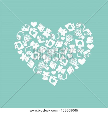 vector gift card which consist of different elements