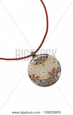 Pendant with floral ornament